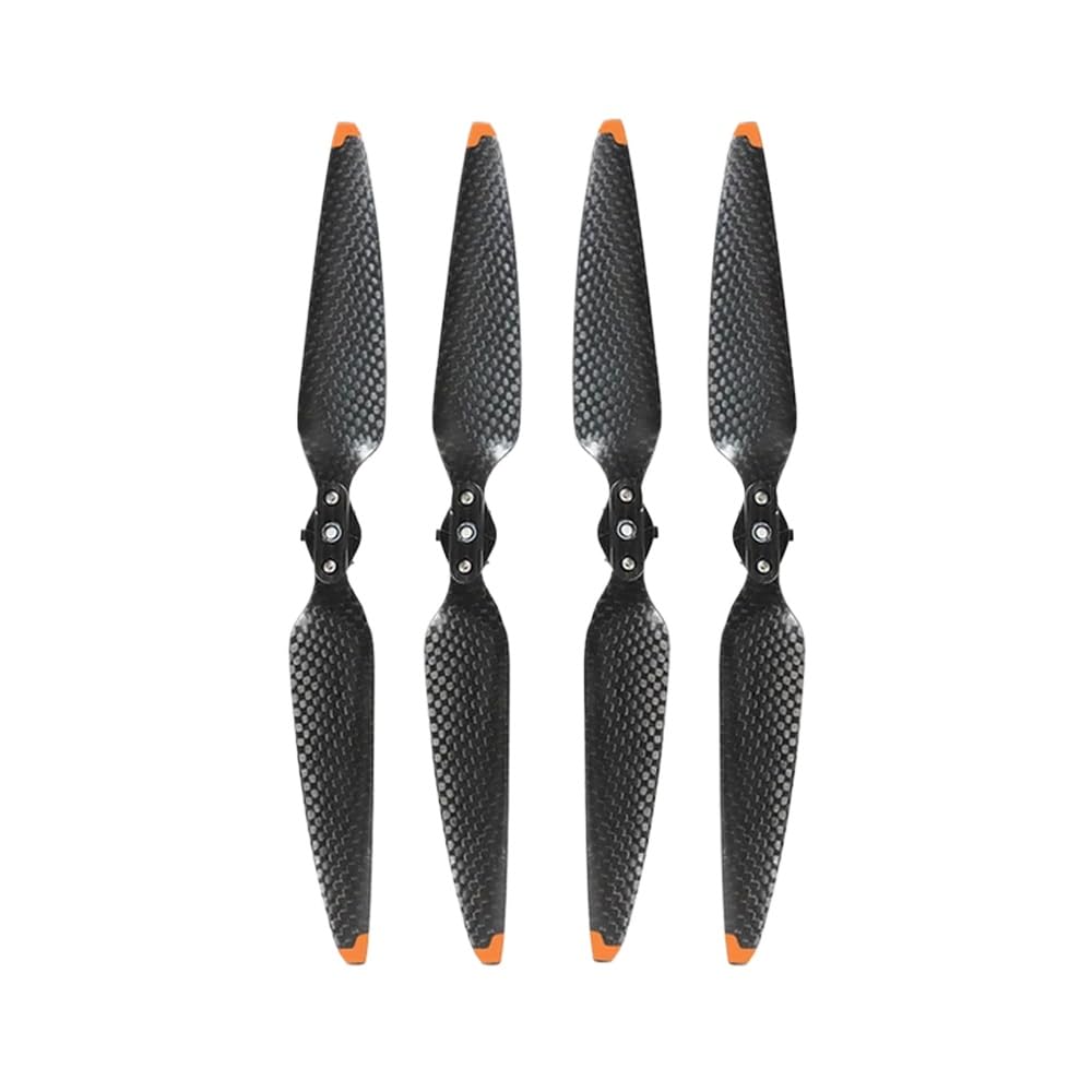 4Pcs Set Leichte Carbon Fiber Quick Release 8747F Propeller Kompatibel mit 3 Luft Drone Kompatibel Drone Zubehör(4pcs Gold) von MFHgLKT