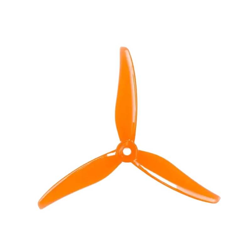 6 Paar 51466 V2 5 Zoll Tri Propeller CW CCW kompatibel mit bürstenlosen FPV-Renndrohnenmotoren(6pairs Tiger Orange) von MFHgLKT