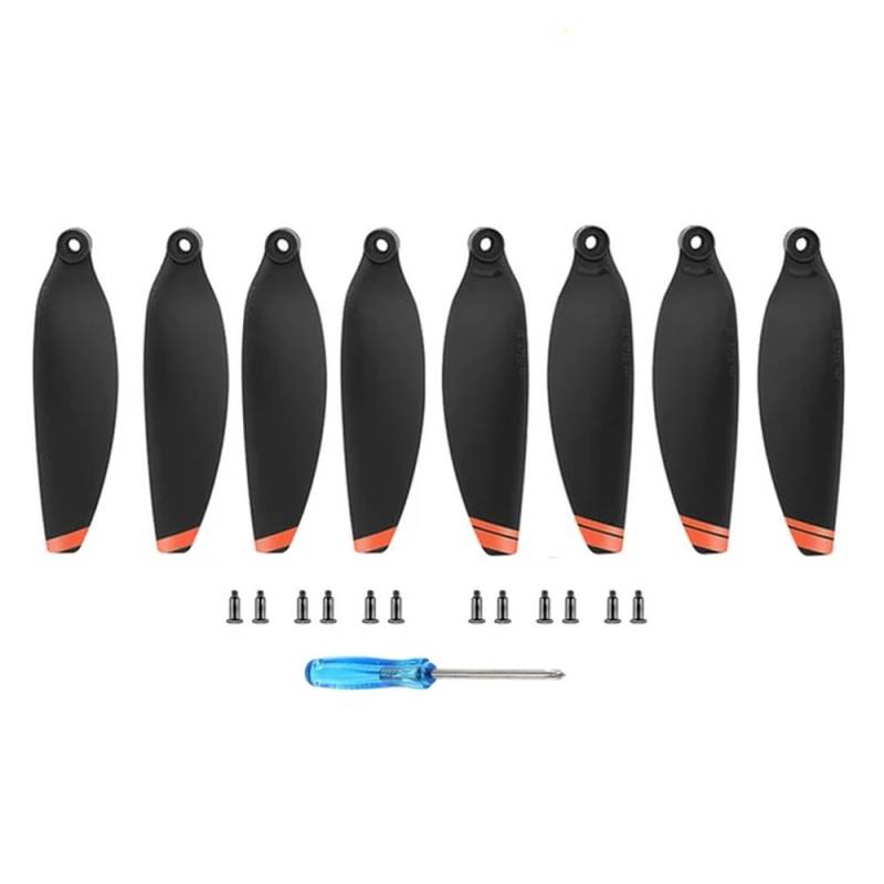 8 Stück 4726 Propeller, kompatibel mit 2 Drohnen, leichter Ersatz, 2 Zubehörteile(Orange 2 pairs) von MFHgLKT