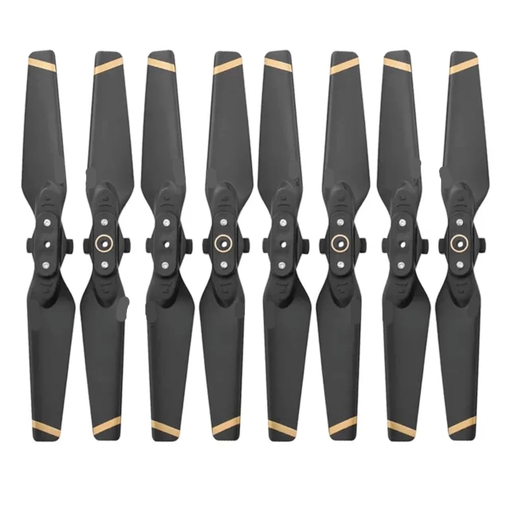 8 stücke Quick Release Folding Propeller Kompatibel Mit Spark Drone 4730 4732S Ersatz 4730F Ersatzteile Zubehör(Gold stripe) von MFHgLKT