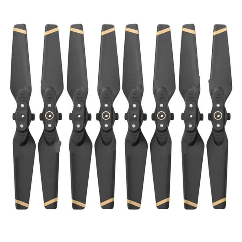 8 stücke Quick Release Folding Propeller Kompatibel Mit Spark Drone 4730 4732S Ersatz 4730F Ersatzteile Zubehör(Gold stripe) von MFHgLKT