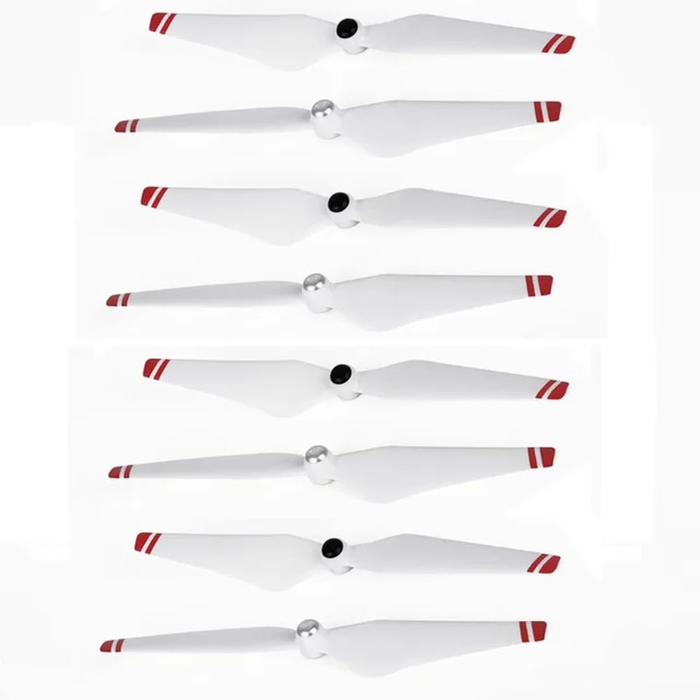 8-teiliger 9450-Propeller, kompatibel mit Phantom 3 Advanced Standard Professional SE 2 Vision Drone-Ersatzzubehörteilen(Red-White-8pcs) von MFHgLKT