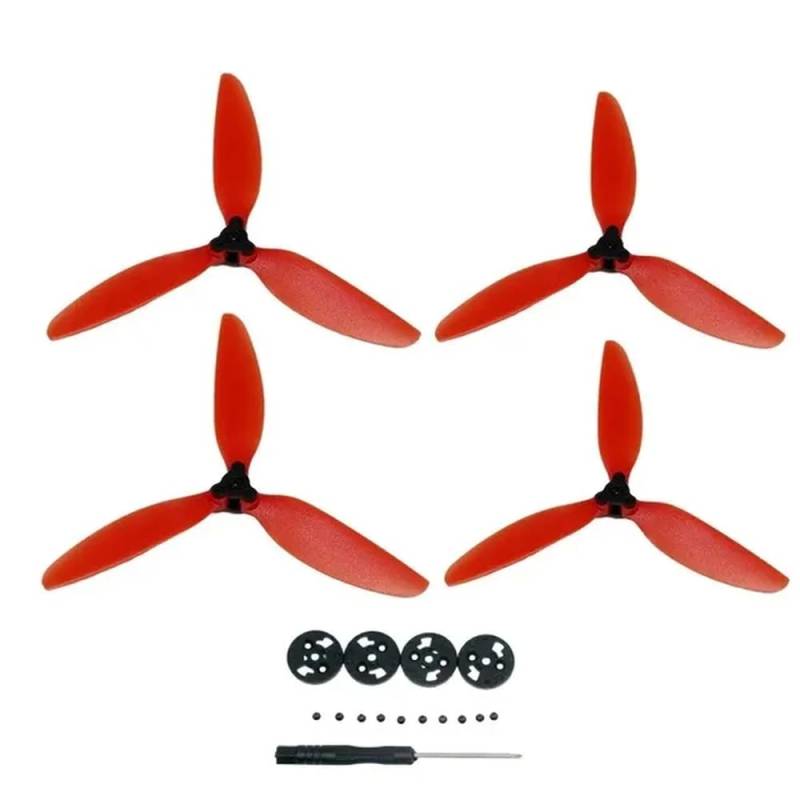 Drei Propeller kompatibel mit 2 SE Drone Leichte Ersatzflügellüfter Teile Zubehör(Red) von MFHgLKT