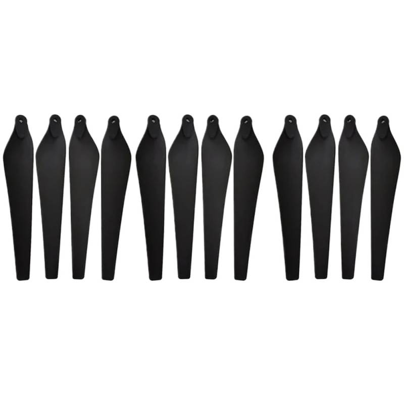 Hochwertiger Carbonfaser-Nylon-Paddelpropeller R3390 kompatibel mit T20 T160 T10 Pflanzenschutzmaschinenzubehör(Black edge-12 pcs) von MFHgLKT