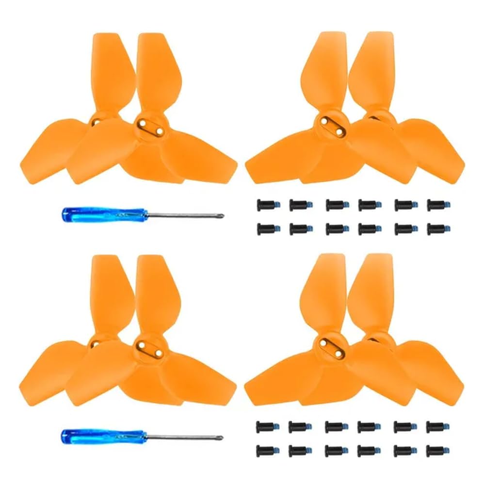 Leichte Propeller NEO Handheld Flugkamera 2016S kompatibles Drohnenzubehör Paddelventilatoren Flügel(Orange 8pcs) von MFHgLKT