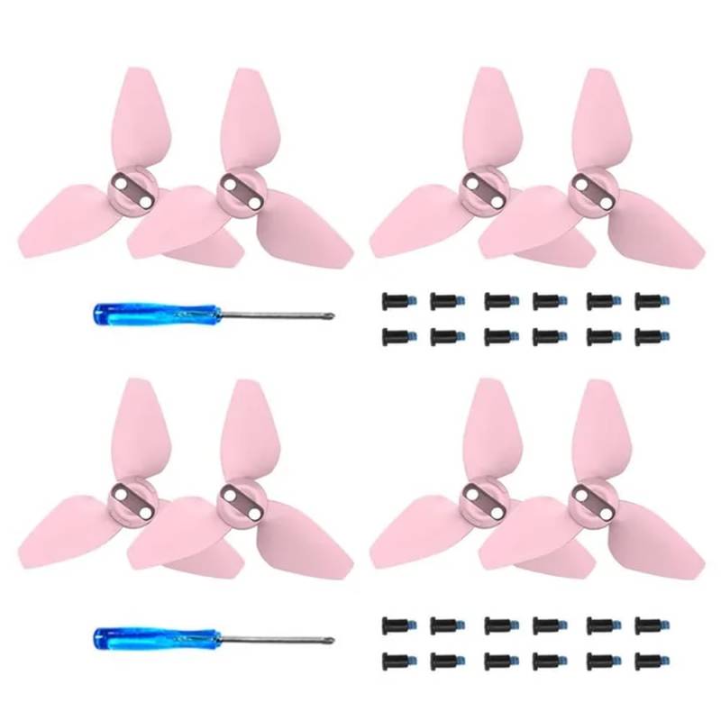 Leichte Propeller NEO Handheld Flugkamera 2016S kompatibles Drohnenzubehör Paddelventilatoren Flügel(Pink 8pcs) von MFHgLKT