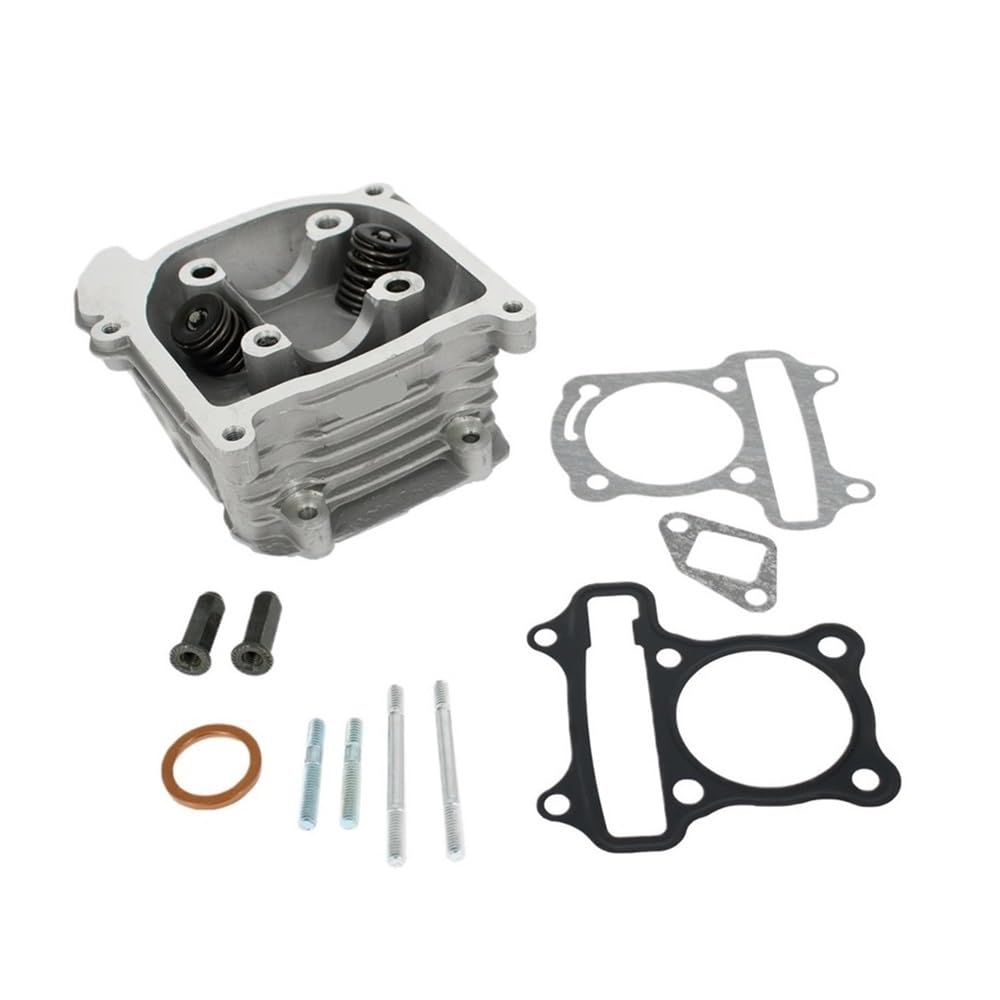 MFHgLKT Kompatibel mit GY6 49cc 50cc bis 105cc Motor 139QMB 139QMA Moped ATV 52mm Zylinderkopfbaugruppe mit großen Ventilen(69mm) von MFHgLKT