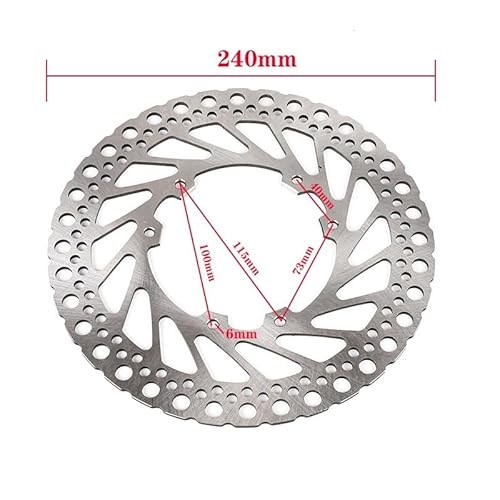 Motorrad-Bremsscheibe hinten, kompatibel mit CR125R 250R 02–08, CRF250R 250X 04–17, CRF450R 450X, vorne 240 mm(FRONT) von MFHgLKT