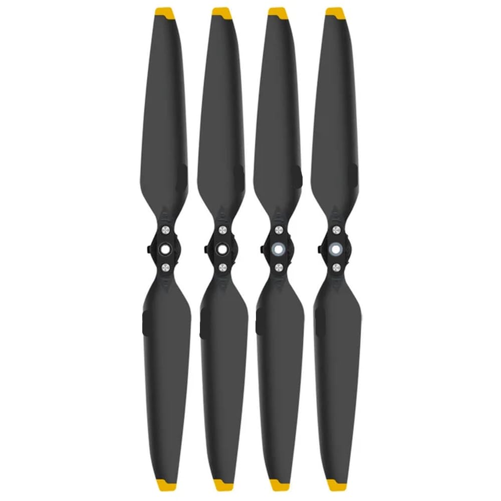 Schnellspanner-Propeller-Ersatz, 3 Pro, 3 Cine 3 Classic 9453F, faltbares Drohnenzubehör, kompatibel mit Serie 4 oder 8 Stück(Black Gold 4pcs) von MFHgLKT