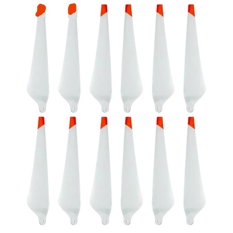 Zusammenklappbare Propeller aus Kohlefaser-Kunststoff-Mix, kompatibel mit landwirtschaftlichen Sonnenschutzdrohnen der T30-Drohne, CW-CCW-Propeller-Set(6pcs CW and 6pcs CCW) von MFHgLKT