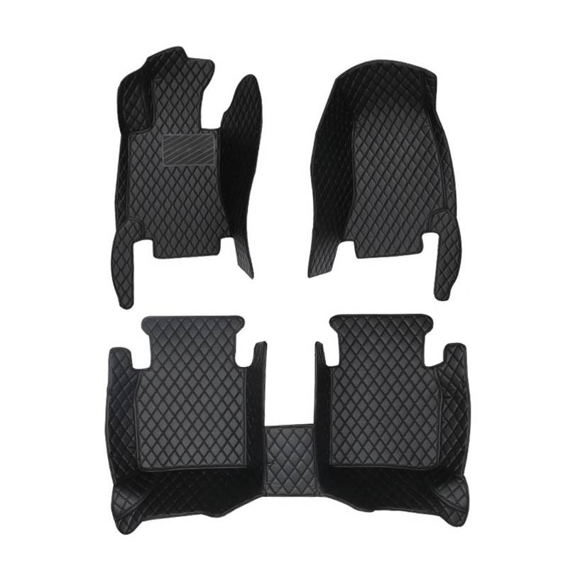 Auto 1 Stück Oder 1 Set Auto Fußmatten Den Autoinnenraum Von Für Toyota Für Yaris 2021 2022-2023 Zubehör Zubehör(Komplettes Set-Schwarz Beige) von MFTGRS