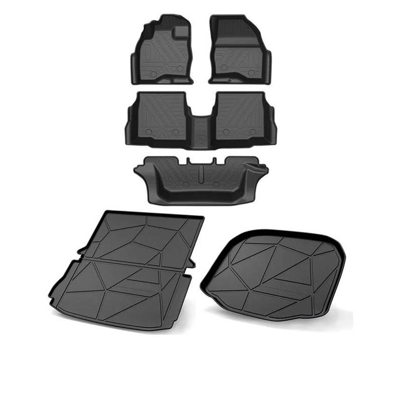 Auto Für F&ord Für Explorer U502 2011 2012 2013-2019 7 Sitze Auto Fußmatten Allwetter Fußmatten Pad Tablettmatte Zubehör Zubehör von MFTGRS