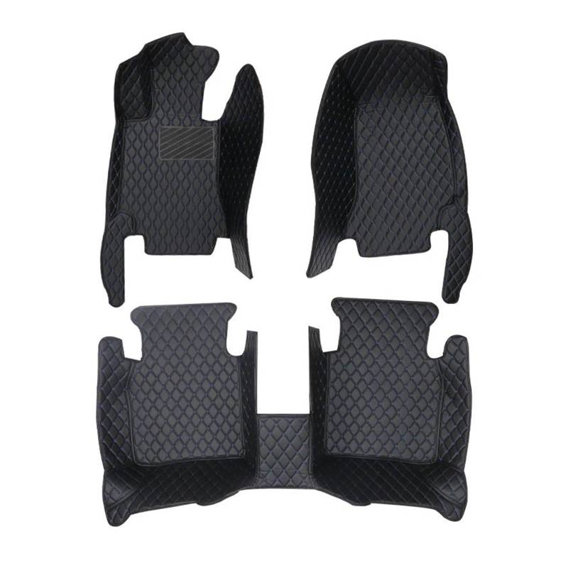 Auto Für Toyota Für Yaris 2008 2009 2010 2011 2012-2013 1 Stück Oder 1 Set Auto Fußmatte Auto Innenausstattung Zubehör(Komplettset-Schwarz) von MFTGRS