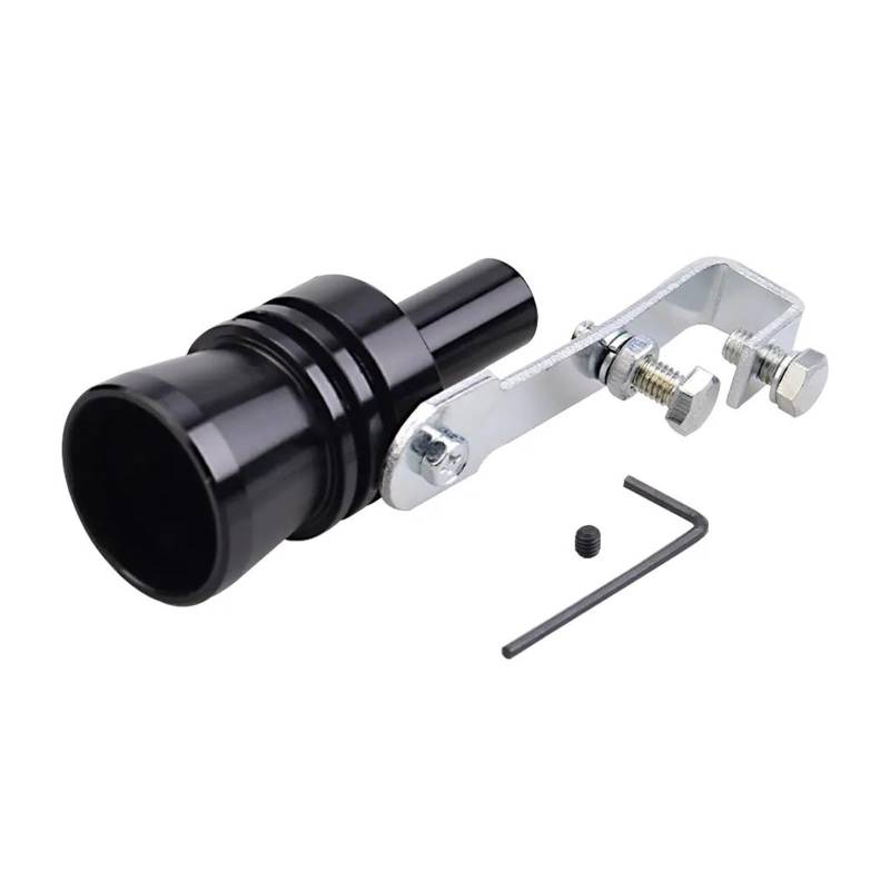 MFTGRS Fahrzeugauspuffrohr Turbo Sound Whistle Auto Universal Sound Simulator Auto Turbo Sound Whistle S M L XL Auto Auspuff Endrohr(Schwarz XL) von MFTGRS