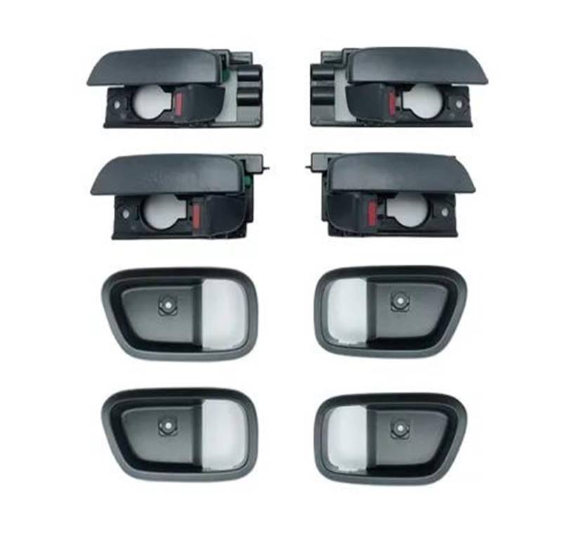 MFTGRS Für Hyundai Für Accent 2006 2007 2008 2009 2010 2011 Linker Und Rechter Innentürgriff Fürs Auto 82610-1E000 82620-1E000 83610-1E000 Auto Innentürgriff(4 Stück Griffhalterung) von MFTGRS