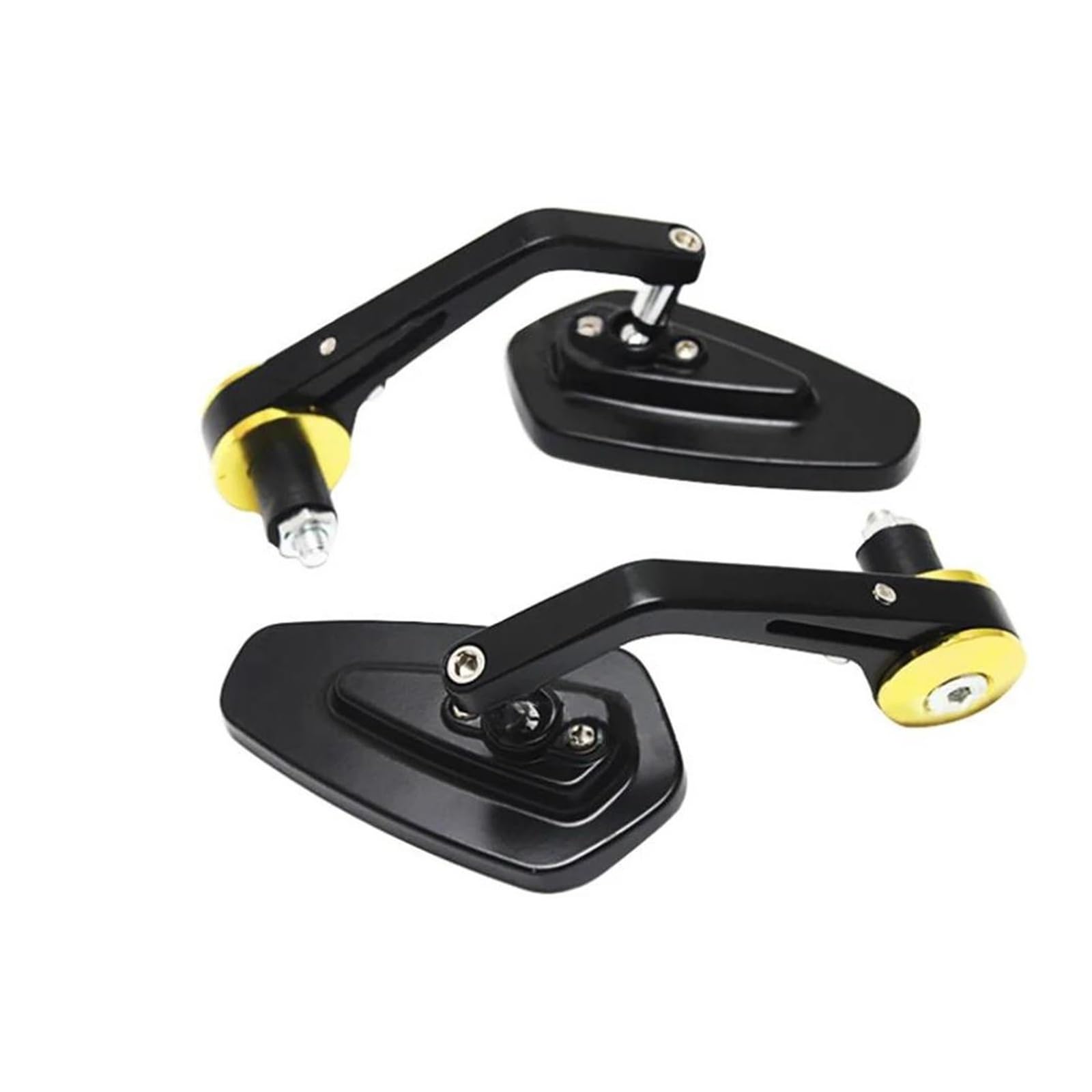 Motorradspiegel-Set 22 Mm Lenkerendenspiegel Motorrad Seitenrückspiegel Für Y&amaha FZ1 FZ6 FZ09 FZ8 XSR 700 XSR 900 YZF R125(Golden) von MFTGRS