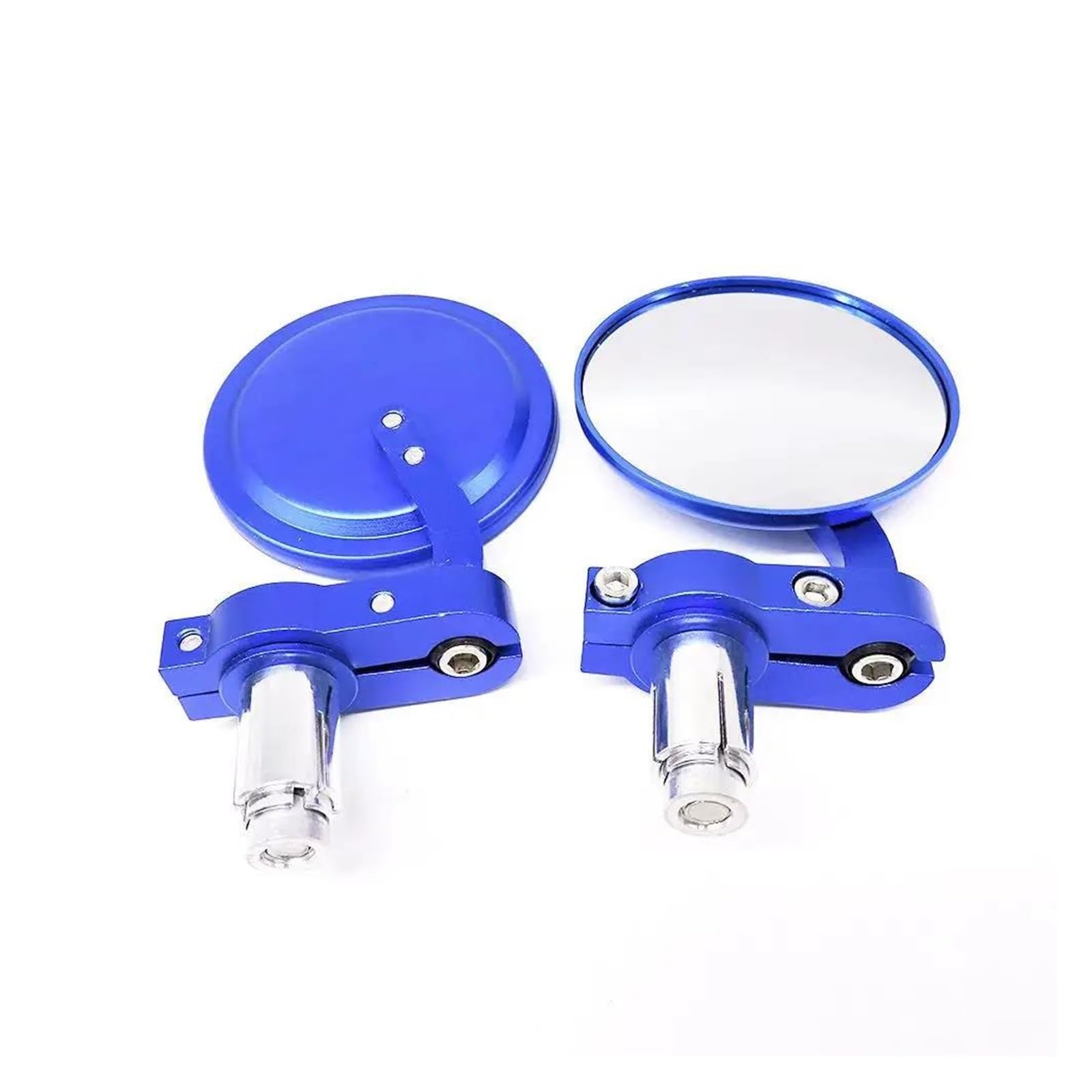 Motorradspiegel-Set 7/8" Universal Rückspiegel Für Motorrad Lenkerende Klappbar Motorradseite Für Y&amaha XJR1300 XJ6 XT660 WR250(BLAU) von MFTGRS