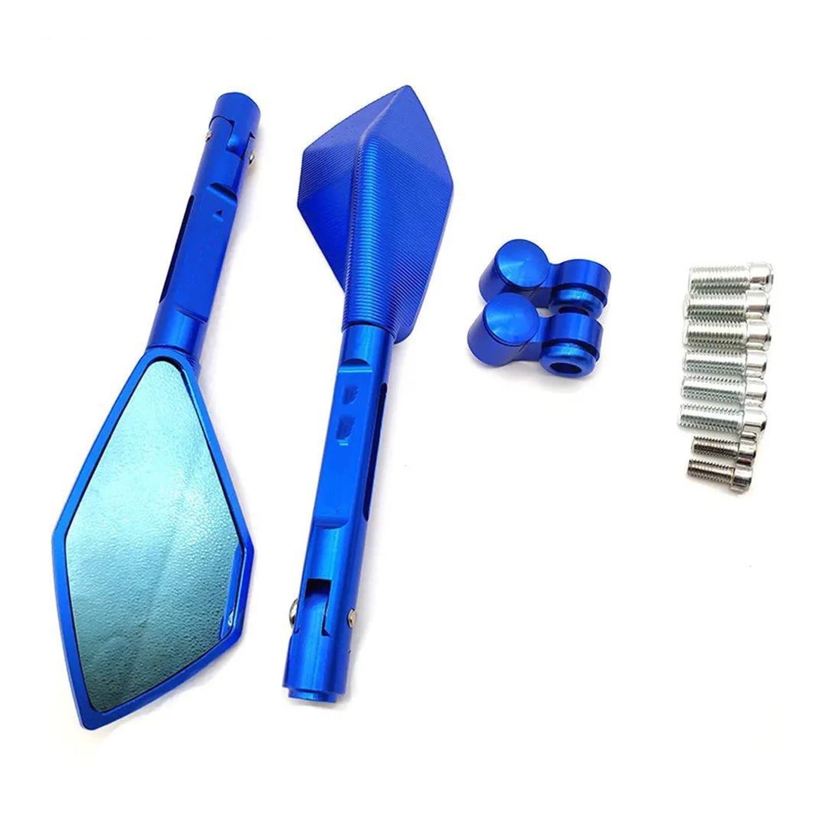 Motorradspiegel-Set Für SUZUKI Für HAYABUSA/GSXR1300 DL650 SFV650 SV650 Für B-KING Motorrad Rückspiegel Motorrad Rückspiegel(BLAU) von MFTGRS