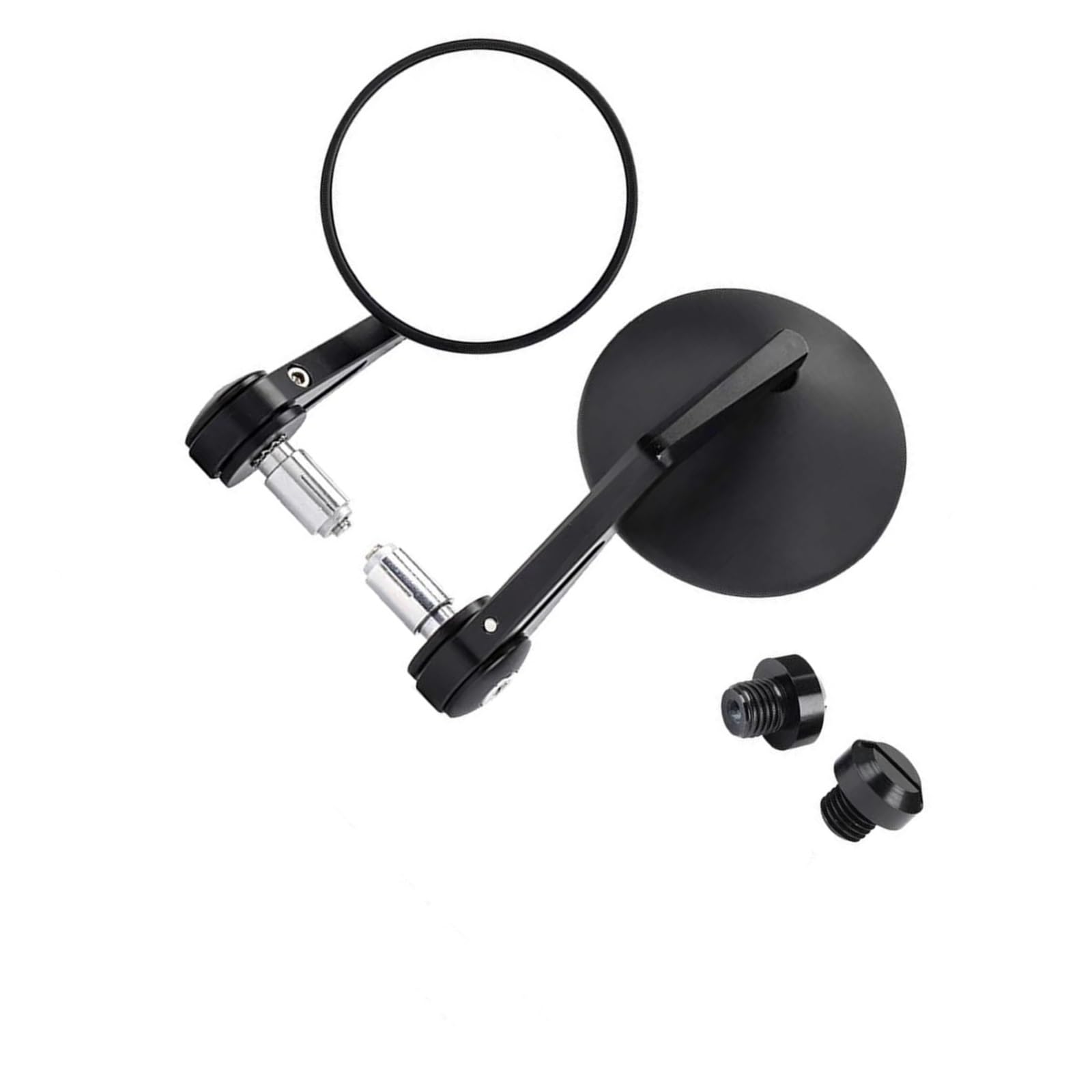 Motorradspiegel-Set Für Y&amaha R1 R3 FZ6 Für TMAX 500 Für XMAX XJ6 XJR1300 FZ 6 Motorrad Lenkerendenspiegel Universal Rückspiegel 7/8" 22 Mm(Runder Spiegel) von MFTGRS