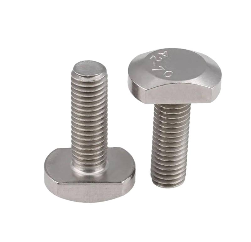 Premium Schrauben 304 Edelstahl TT-Schraube Vierkantschraube T-Kopfschraube GB37 M5 M6 M8 M10 M12 s for T-Nut 5 Stück M6x40mm(10pcs,M10x30mm) von MFUPR