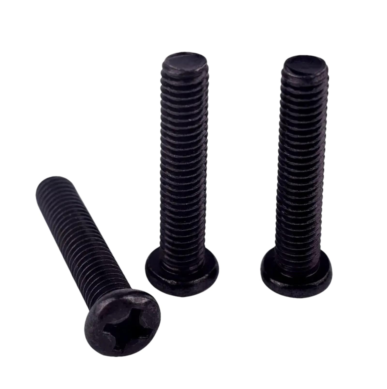 Premium-Schrauben M1 M1,4 M1,6 M2 M2,5 M3 M4 Mini Micro Small Schwarz 304 Edelstahl Kreuzschlitz-Flachkopfschraube Edelstahl M2,5 50 Stück 6 mm(Black Carbon Steel,M2.5 50pcs 8mm) von MFUPR