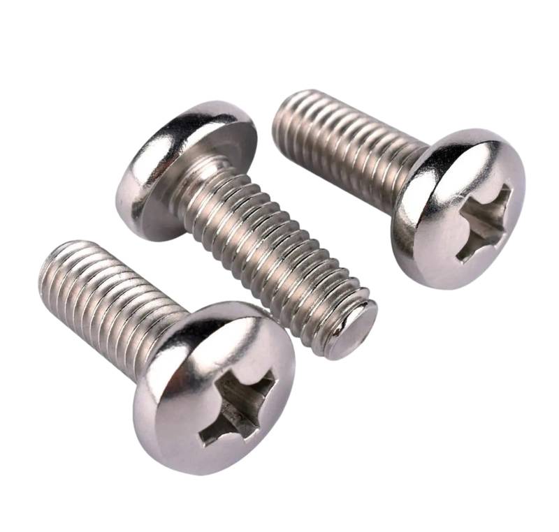 Premium-Schrauben M1 M1,4 M1,6 M2 M2,5 M3 M4 Mini Micro Small Schwarz 304 Edelstahl Kreuzschlitz-Flachkopfschraube Edelstahl M2,5 50 Stück 6 mm(Stainless Steel,M1.2 100pcs 6mm) von MFUPR