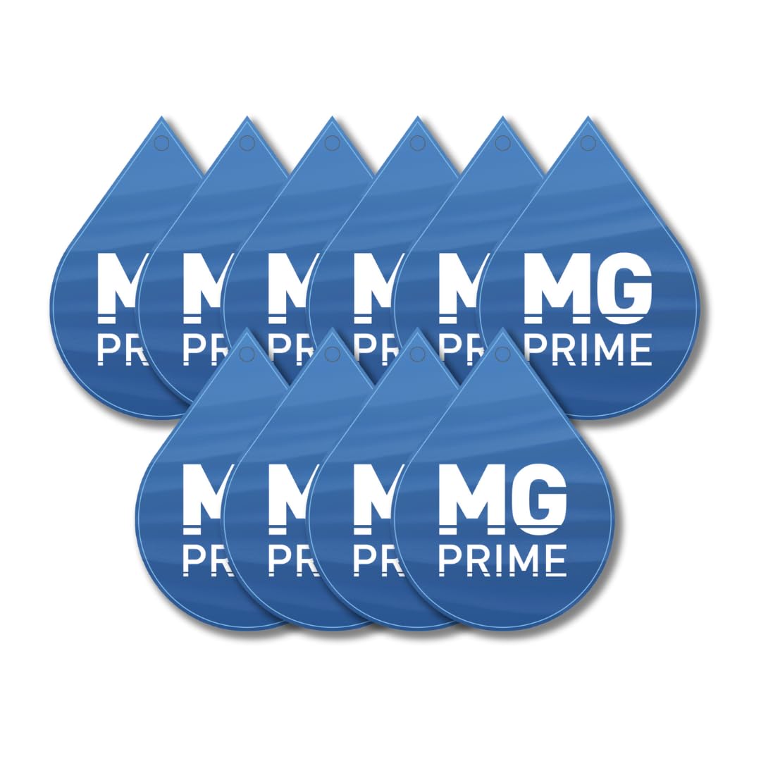 MG PRIME Duftbaum 10x Black Ice Fahrzeugduft Lufterfrischer für das Auto Duftspender Duftanhänger blau von MG PRIME