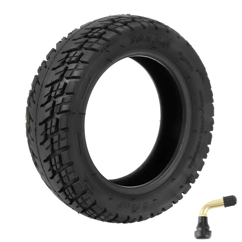 10 x 3,0 Tubeless Offroad Reifen - 10 Zoll Offroad Reifen schlauchloser Mit Ventil für 10 Zoll Elektroroller Ersatzreifen,verdickt, explosionsgeschützt, langlebig und sicher von MGDC