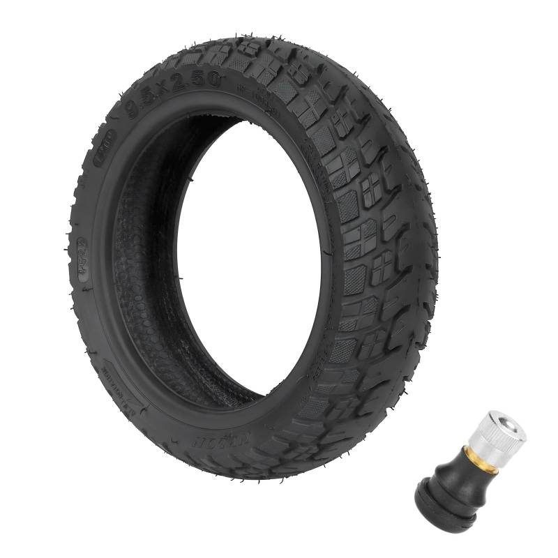 9,5 x 2,50 Tubeless Offroad Reifen - 9,5 Zoll Offroad Reifen schlauchloser Mit Ventil für Niu KQI3 Max/Pro/Sport Elektroroller Ersatzreifen von MGDC