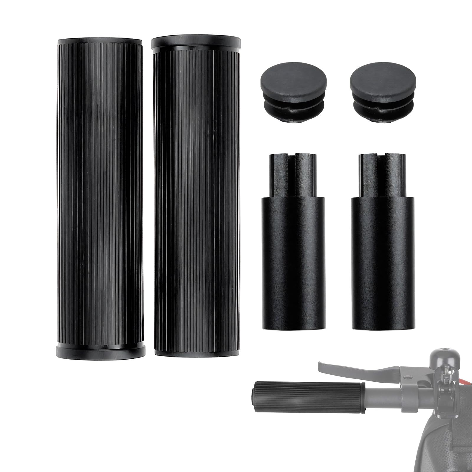 Schwarz Aluminium Lenker Verlängerung Set für Xiaomi M365 Pro Pro2 1S MI3 und Segway Ninebot ES-Serie Roller von MGDC