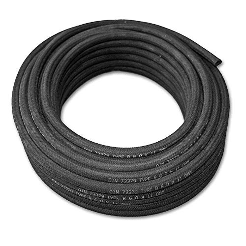 3.2mm Kraftstoffschlauch 2 meter Benzinschlauch Dieselschlauch Schlauch mit Textilumflechtung Wasser,Benzin, Gas,Öl von MGF