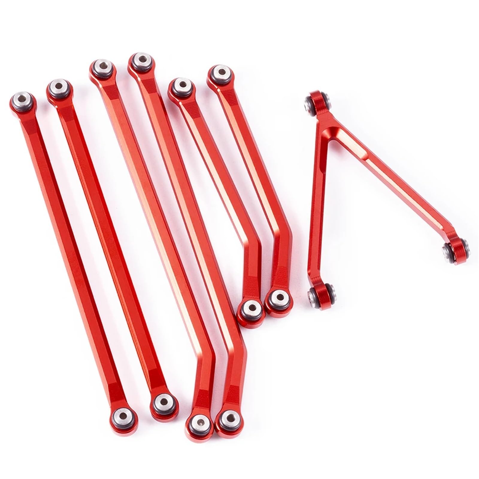 MGHGFYTAS Kompatibel Mit Axial Für SCX24 AXI00005 1/24 RC Crawler Auto Upgrade Teile Aluminium Legierung Abstand Für Chassis Links Set Pull Rod Link Linkage(Red) von MGHGFYTAS