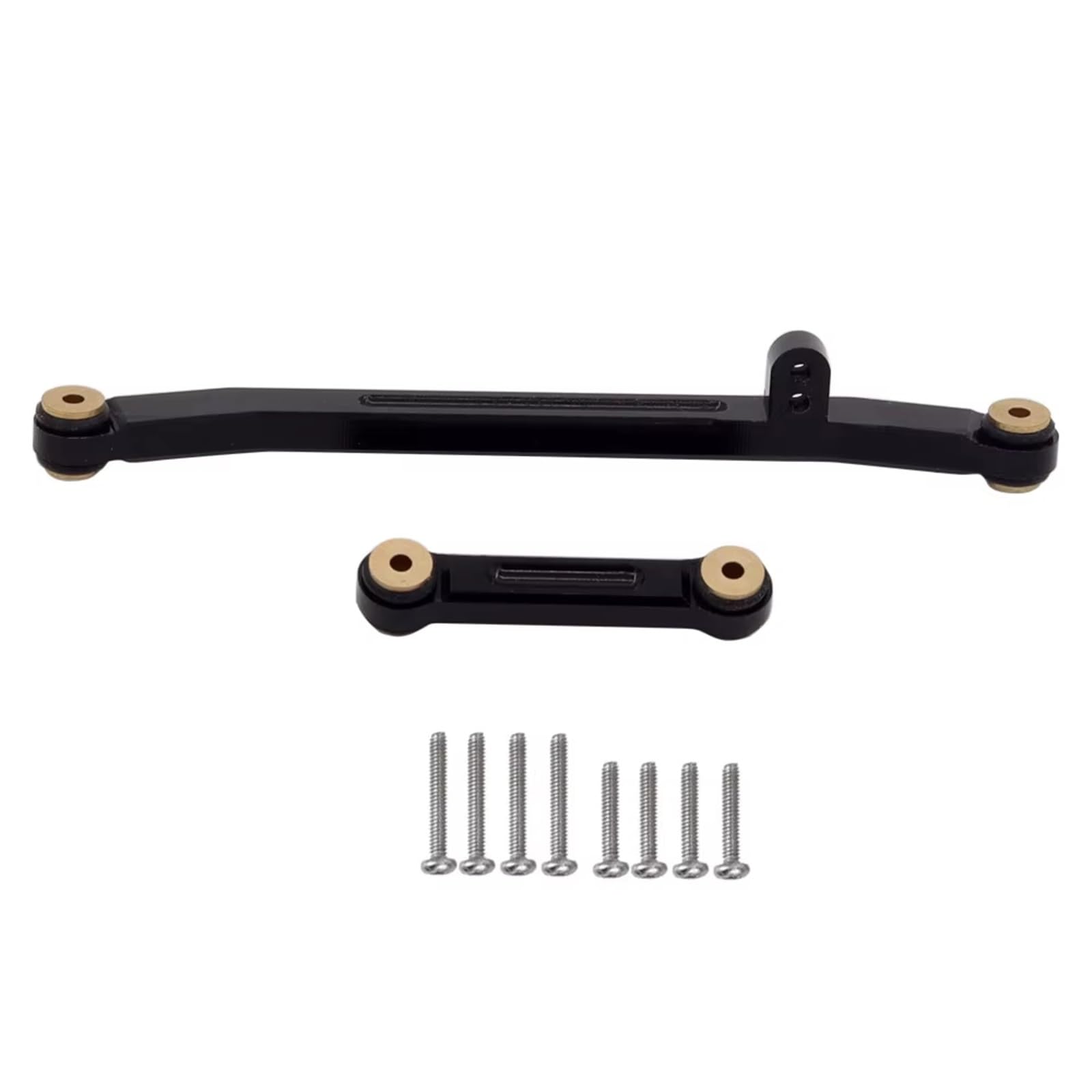 MGHGFYTAS Kompatibel Mit Axial Für SCX24 Für Deadbolt C10 Für JLU Für Gladiator Für Bronco 1/24 RC Crawler Car Lenkstange Mit Kugelkopf Pull Rod Link Linkage(Black) von MGHGFYTAS