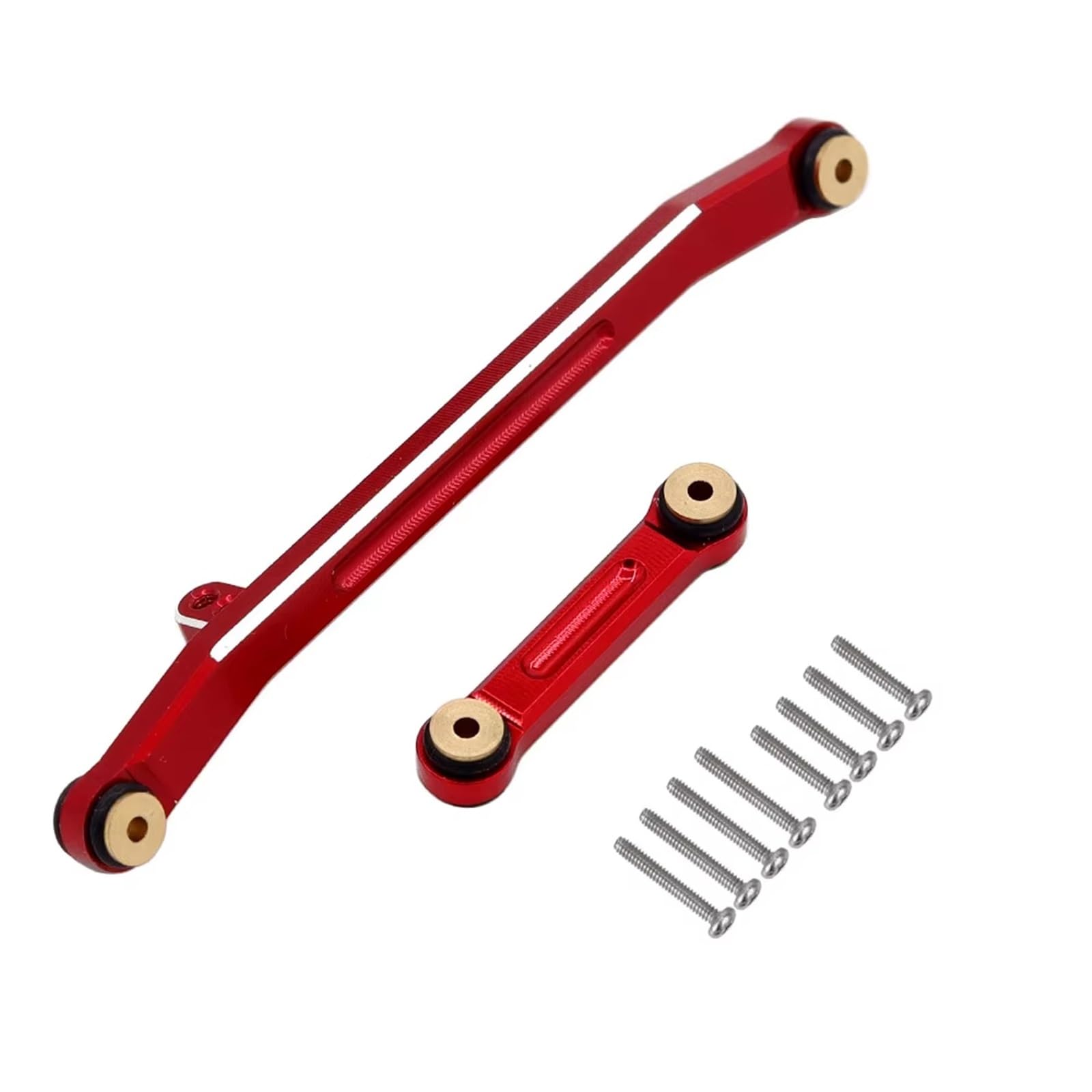 MGHGFYTAS Kompatibel Mit Axial Für SCX24 Für Deadbolt C10 Für JLU Für Gladiator Für Bronco 1/24 RC Crawler Car Lenkstange Mit Kugelkopf Pull Rod Link Linkage(Red) von MGHGFYTAS