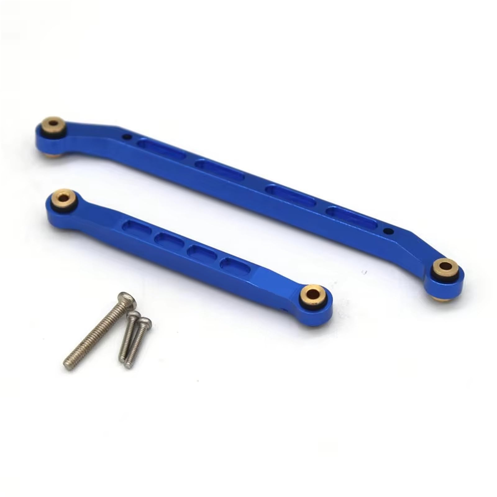 MGHGFYTAS Kompatibel Mit FMS Für Fire Für Horse Für Eazyrc Für Thunder Für Storm 1/18 Fernbedienung Autozubehör Metall Lenkstange Pull Rod Link Linkage(Blue) von MGHGFYTAS