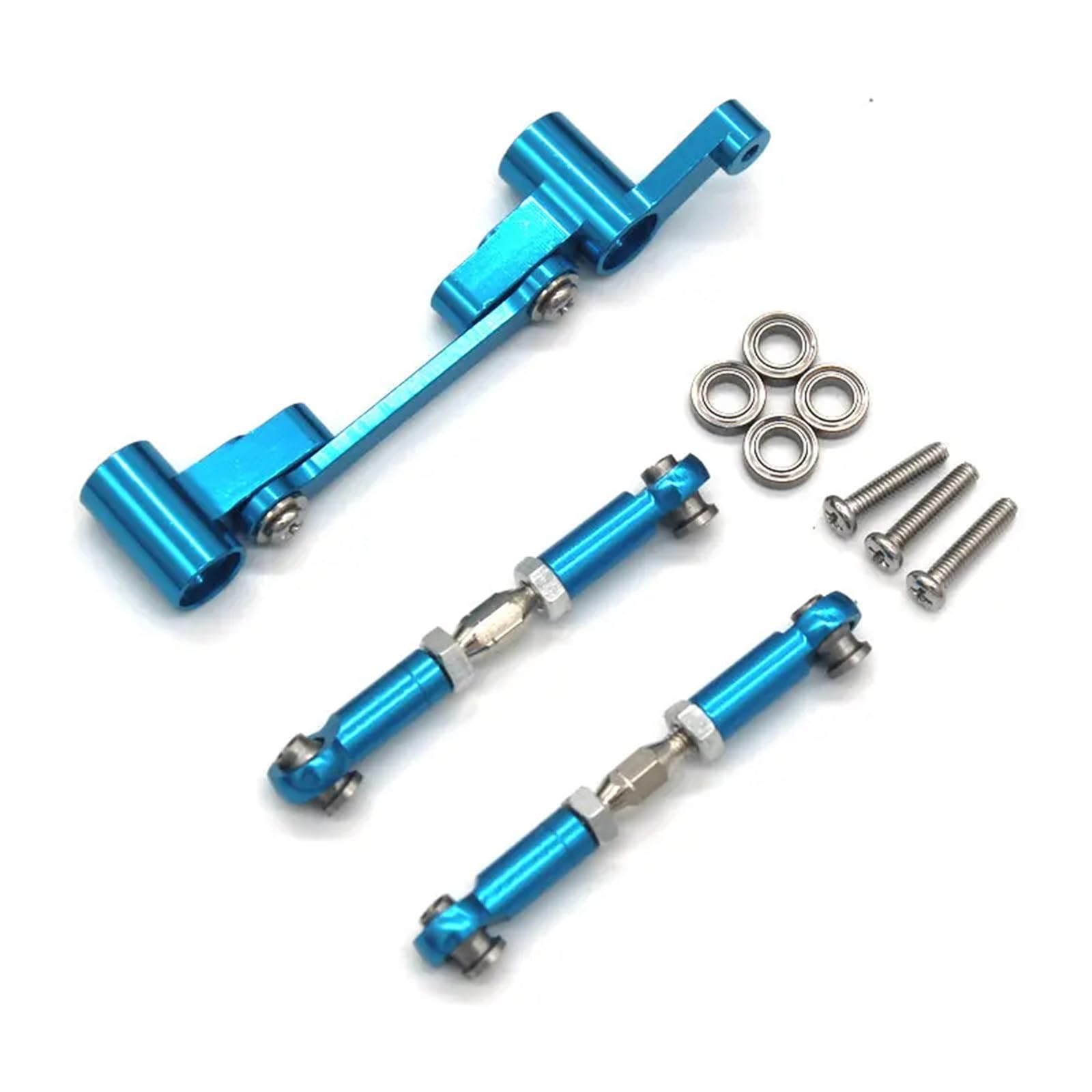 MGHGFYTAS Kompatibel Mit MJX 14210 14209 4WD 1/14 Fernbedienung Auto Metall Upgrade Teile Lenkung Montage Lenkstange Pull Rod Link Linkage(Blue) von MGHGFYTAS