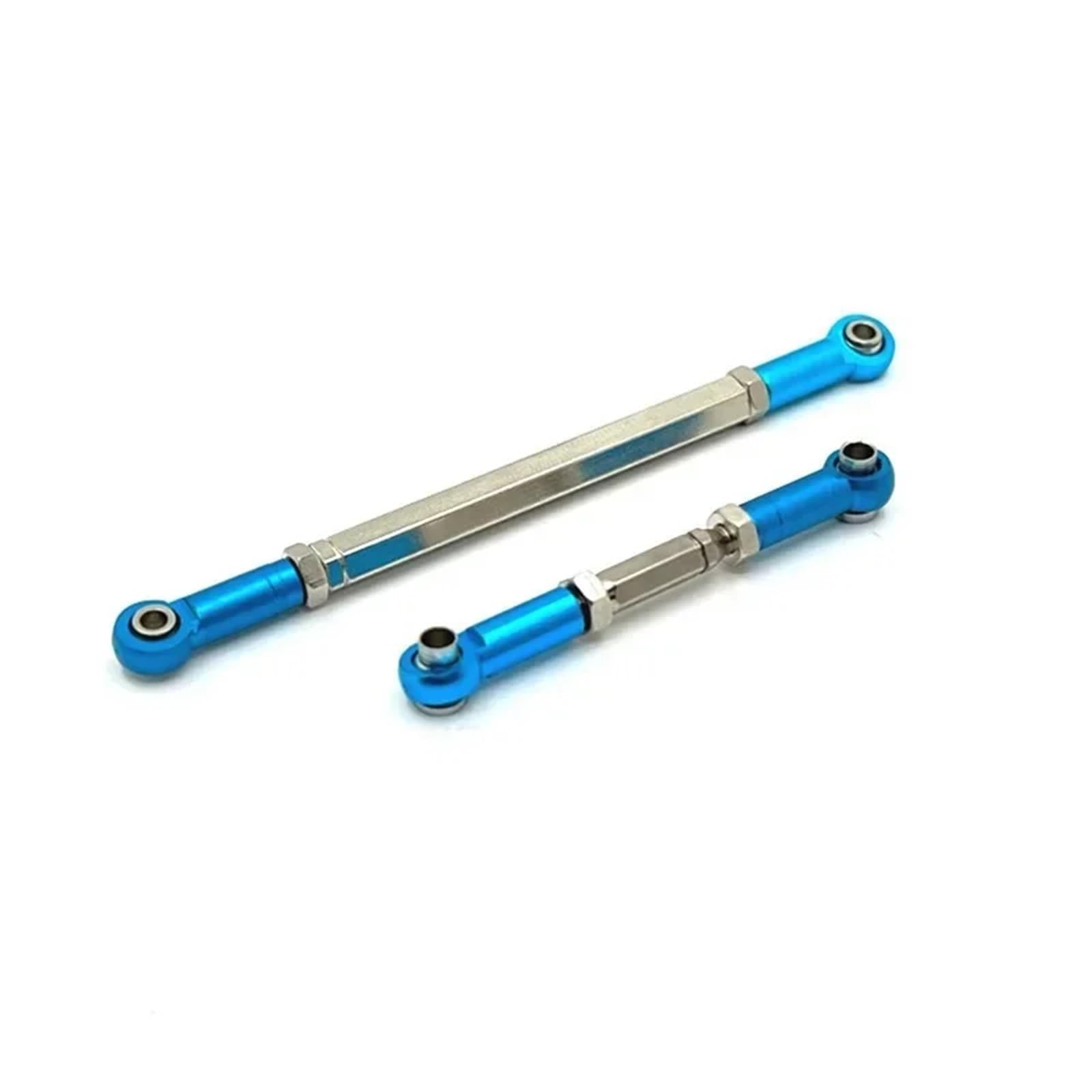 MGHGFYTAS Kompatibel Mit MN Für MN82 LC79 Für MN78 1/12 RC-Autoteile, Stärkere Lenkstange Aus Aluminiumlegierung, Lenkgestänge, Spurstange Pull Rod Link Linkage(Blue) von MGHGFYTAS