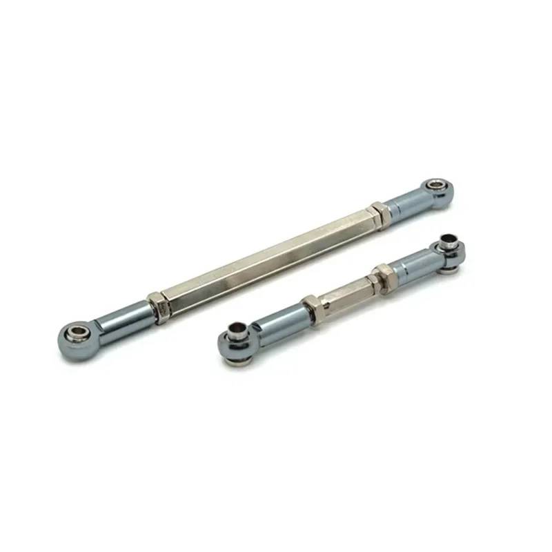 MGHGFYTAS Kompatibel Mit MN Für MN82 LC79 Für MN78 1/12 RC-Autoteile, Stärkere Lenkstange Aus Aluminiumlegierung, Lenkgestänge, Spurstange Pull Rod Link Linkage(Gray) von MGHGFYTAS