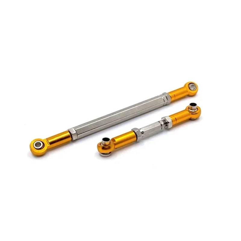 MGHGFYTAS Kompatibel Mit MN Für MN82 LC79 Für MN78 1/12 RC-Autoteile, Stärkere Lenkstange Aus Aluminiumlegierung, Lenkgestänge, Spurstange Pull Rod Link Linkage(Yellow) von MGHGFYTAS