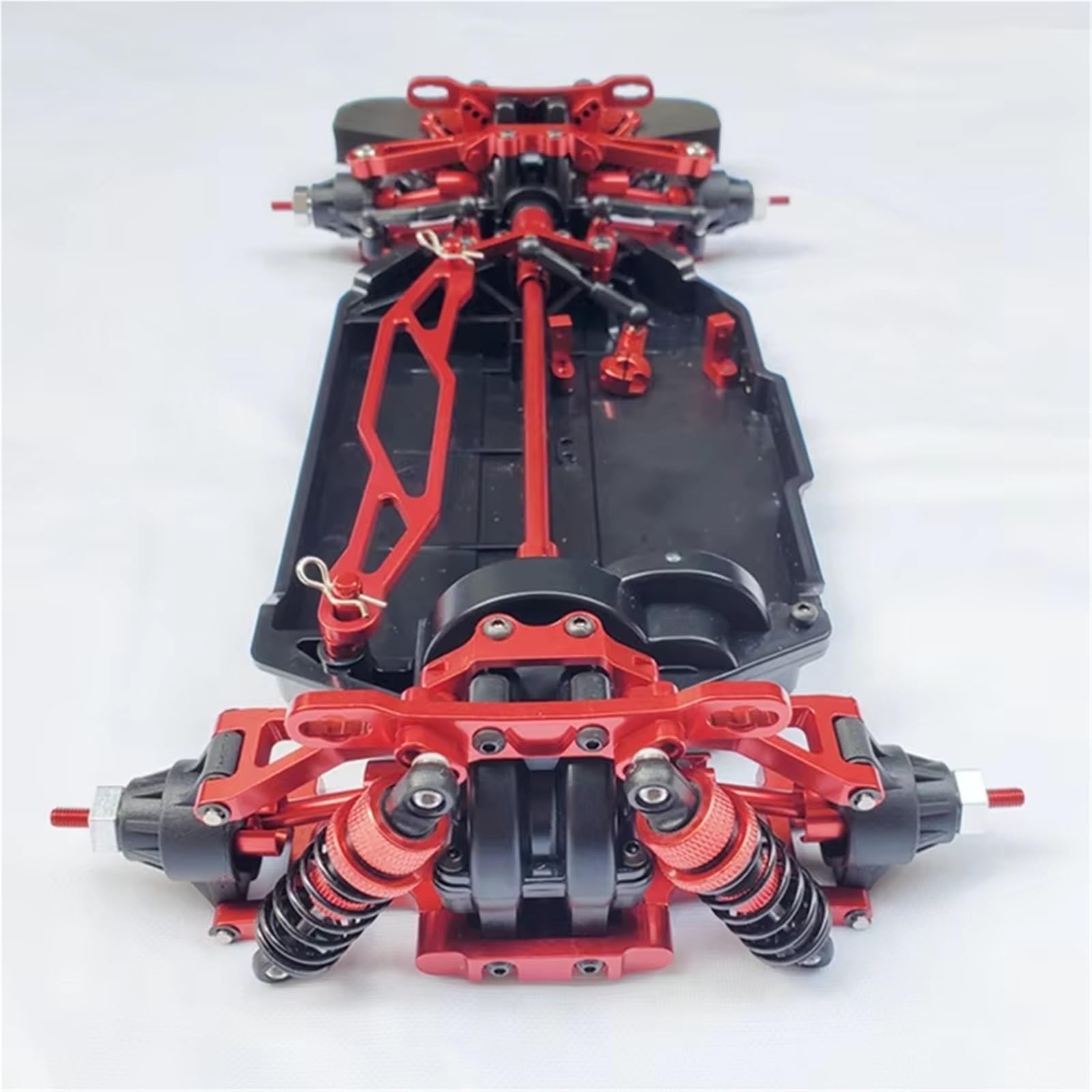 MGHGFYTAS RC Auto Zubehör Kompatibel Mit TT02 4WD 1/10 RC Für Touring On-Road Car Upgrade Teile Ersatzzubehör Drift Frame Kit Für Chassis Metall von MGHGFYTAS