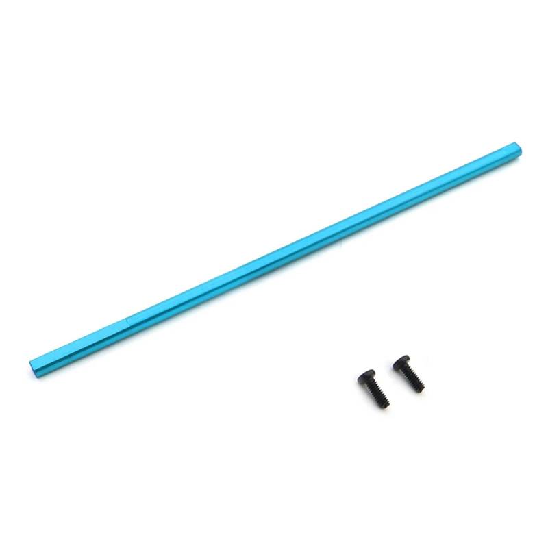 MGHGFYTAS RC Auto Zubehör Kompatibel Mit Wltoys 144001 1/14 RC-Auto-Upgrade-Teile, Ersatzteile, Zubehör, 1 Stück, Metall-Hauptmittelwelle, Antriebswelle(Blue) von MGHGFYTAS