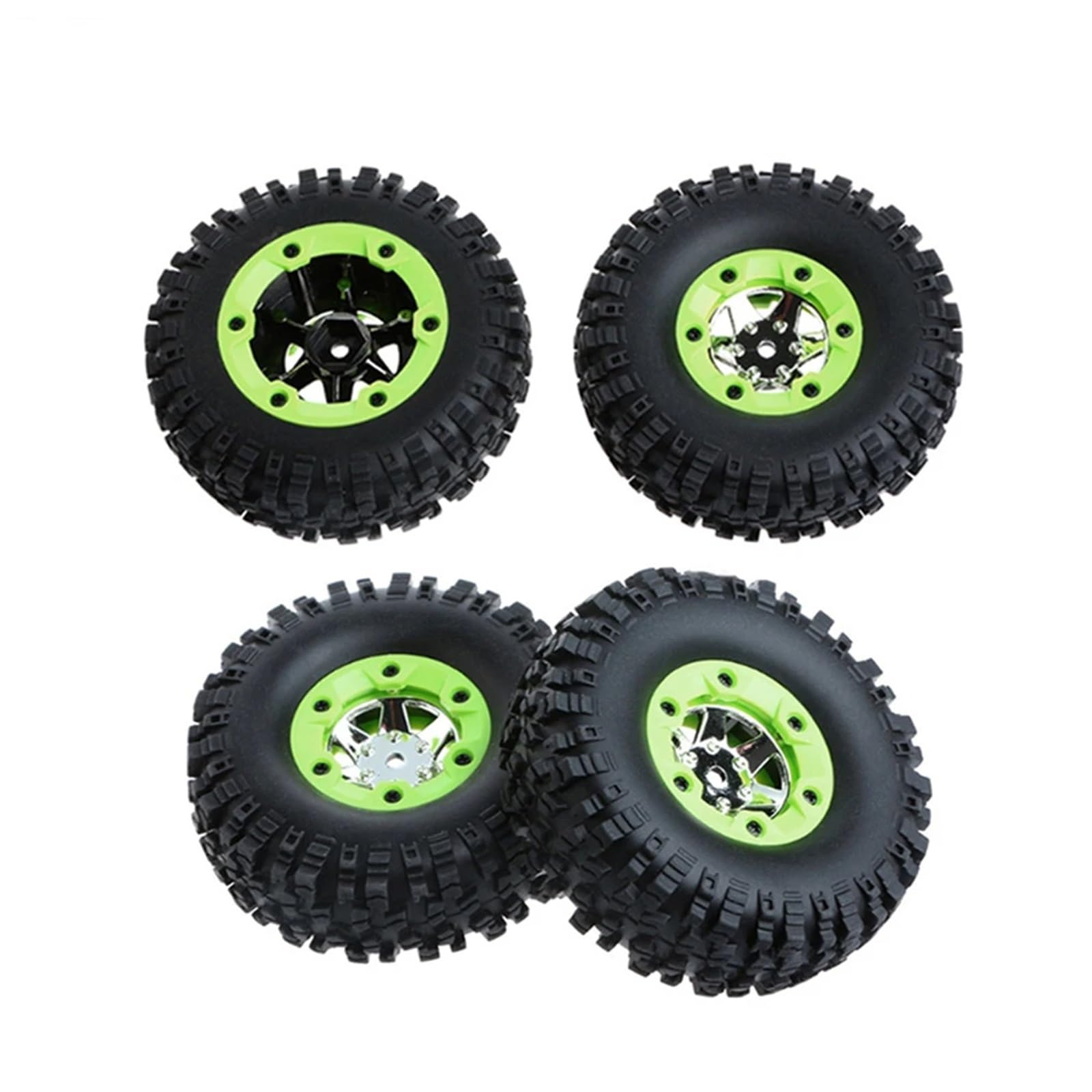 MGHGFYTAS RC Reifen Kompatibel Mit Wltoys 12428 12423 0070 0071 2–4 Stück Links Rechts Gummireifen Radnaben-Set Für 1:12 RC-Car-Ersatzteile(Left and Right Tires) von MGHGFYTAS