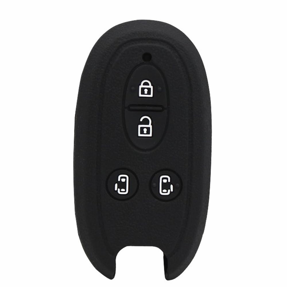 Silikon Auto Keyless fob Protektor für Suzuki Swift Alivio SX4 Ciaz Swace Fronx Hustler S-Presso S-Cross Vitara (Black) von MGbeauty