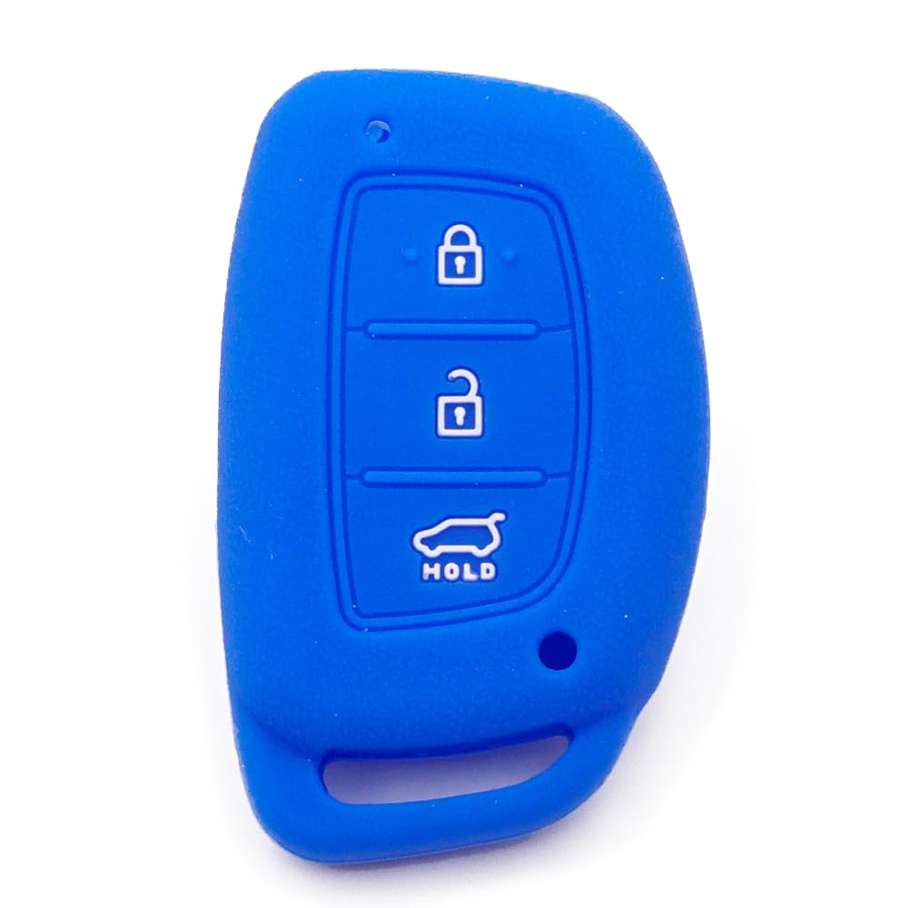 Silikon Auto Remote Fob Abdeckung für Hyundai Ioniq Tucson Elantra Mufasa Santa Fe CSUTO Verna (Blue) von MGbeauty