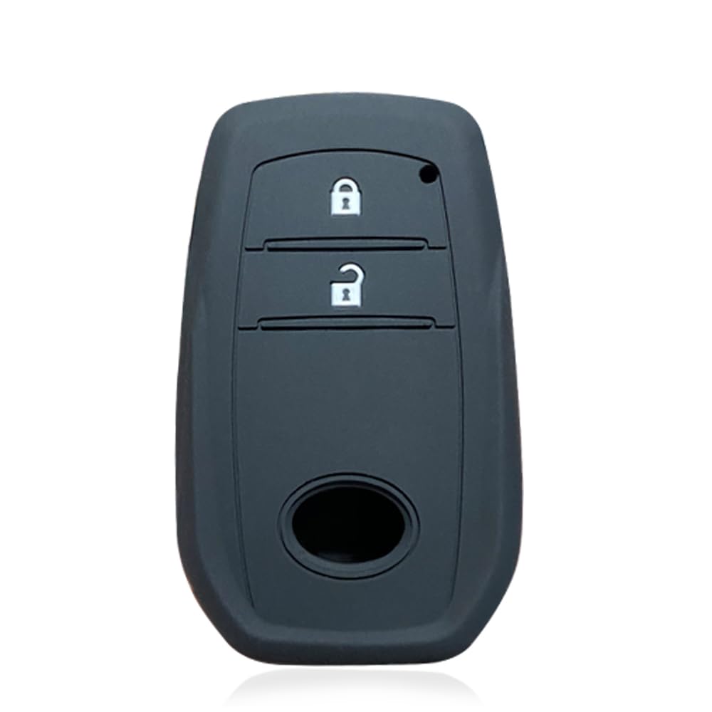 Silikon Auto Remote Fob Gehäusehalter für Toyota Corolla Camry Avalon RAV4 Prius (Black) von MGbeauty