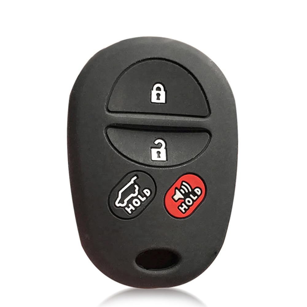 Silikon Auto Remote Fob Hülle für Toyota Sequoia Solara Avalon (Black) von MGbeauty