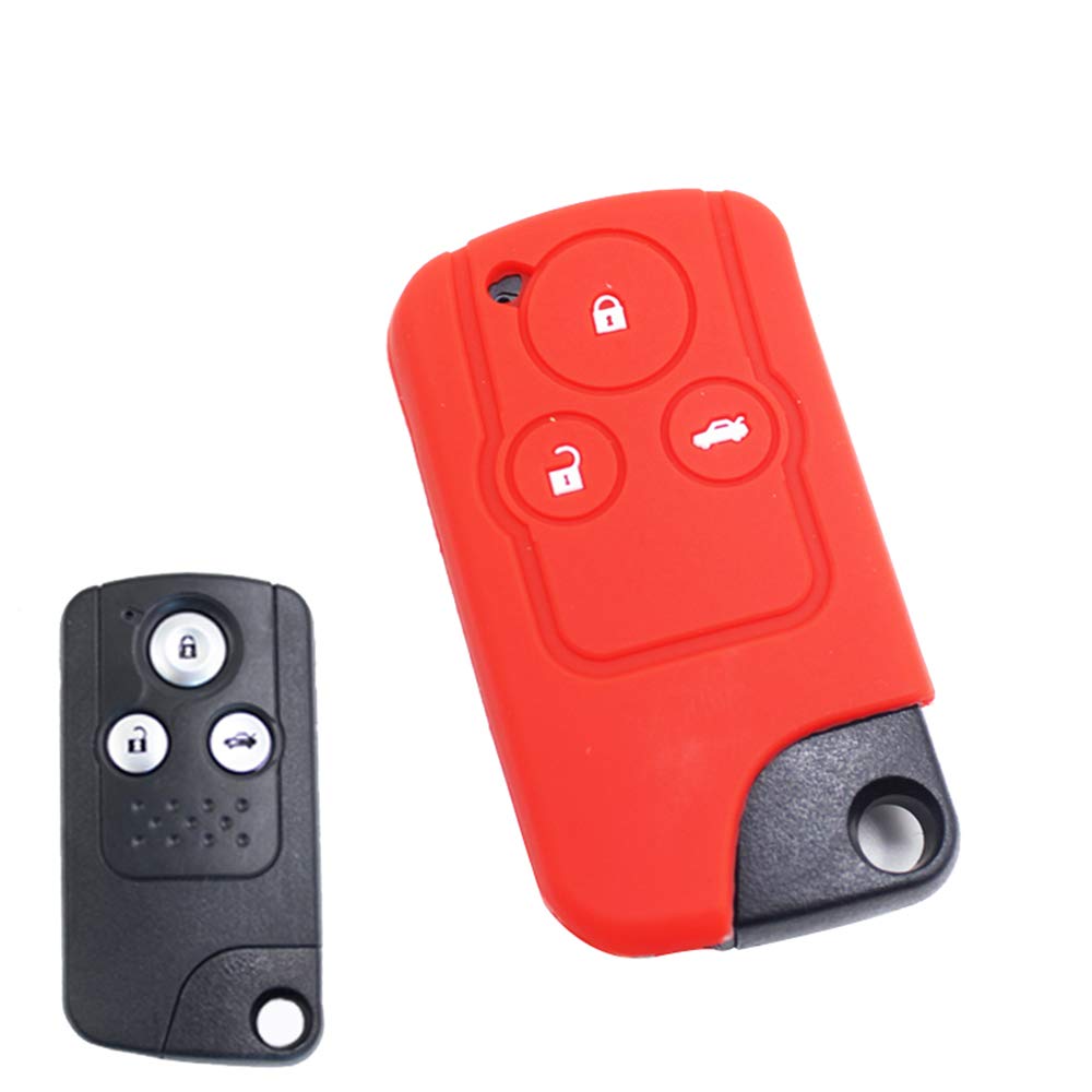 Silikon Auto Smart Fernbedienung FOB Abdeckung Hülle für Honda Brio N One N Box HONDAE N-WGN Shuttle Odyssey (Red) von MGbeauty