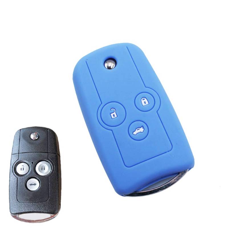 Silikon Auto Smart Keyless Entry Fernbedienung FOB Abdeckung für Honda Freed Step Wgn N Coupe NSX Stream CR-Z (Blue) von MGbeauty