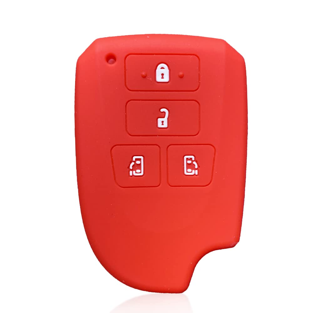 Silikon Auto Smart Remote FOB Gehäuseschutz für Toyota Vios Yaris (Red) von MGbeauty