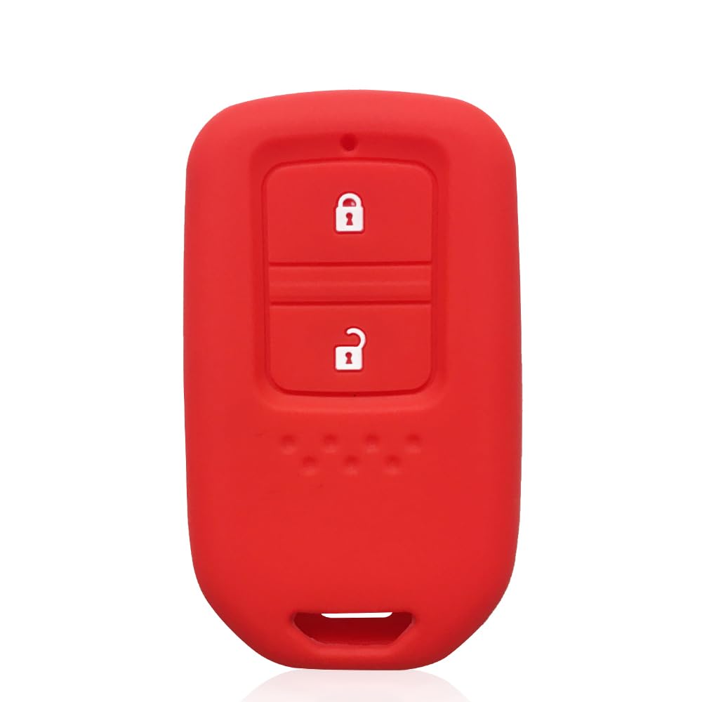 Silikon Auto Smart Remote Fob Abdeckung für Honda Civic Life ENVIX Fit Crider Inspire XR-V HR-V UR-V (Red) von MGbeauty